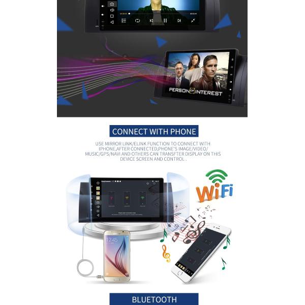 Car DVD 9" HD Touch Screen Bmw E39 Dvd Navigation Player MP5 High Resolution