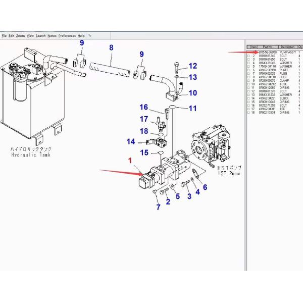 Hydraulic Gear Pump Wheel Loader WA320-5-6 Hydraulic Gear Pump 705-56-36050705-56-36051