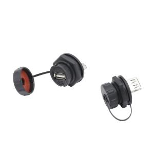 China 125V Operating Voltage Waterproof Signal Connector IP67 USB Male To Female Adapter wholesale