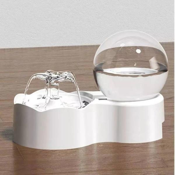 23mm Height Bubble Automatic Cat Water Fountain Feeder Seamless