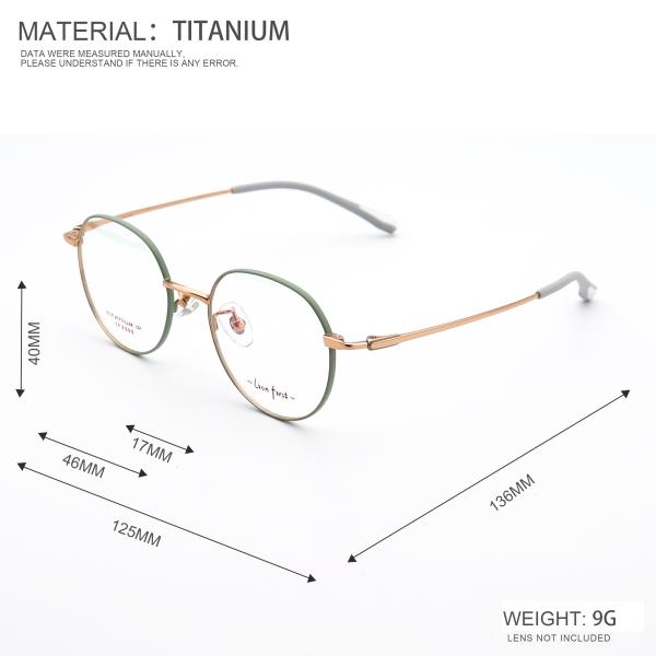 Lightweight Temple Length Adaptation B Titanium Frame LF 2003