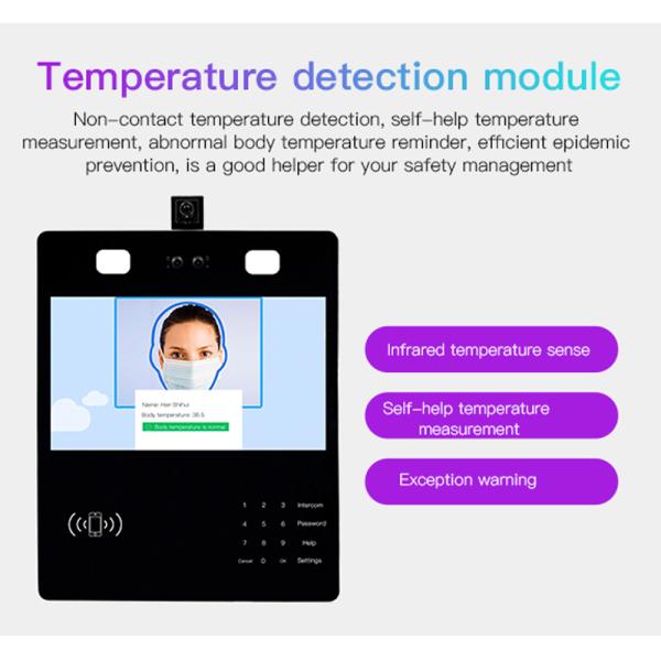 13 Inch IPS LCD Screen Walk Through Temperature Scanner Kids AI Face Recognition