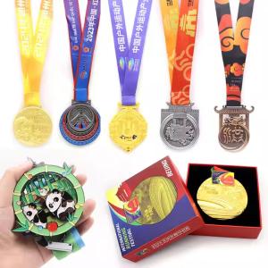 China Wholesale High Quality Design Your Own Blank Zinc Alloy 3D Gold Award Running Medal Custom Sport Metal Medal wholesale