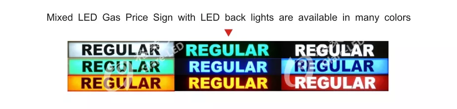 110/230V AC Power Input LED Display for Gas Stations 42 inch 8.889/10 LED Gas Changer