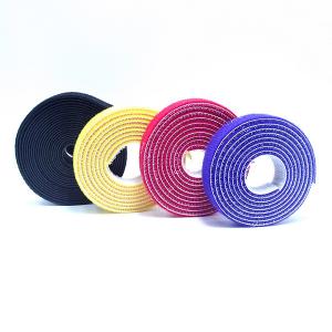 China 100% Nylon Two Sided Tape / Small Hook Loop Cable Ties Multi Color wholesale