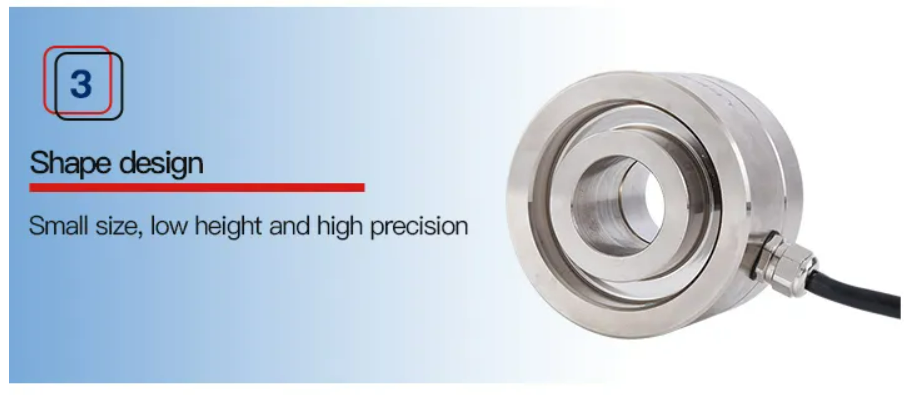 Thru Hole Load Cell Button Cell 3t 5t Ring Type Force Sensor With Digital Output Signal Type