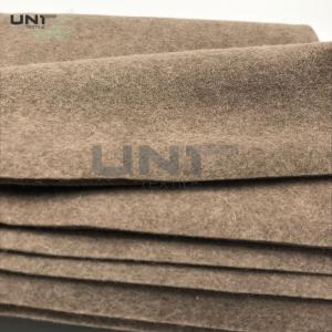 China Polyester Wool Soft Under Collar Felt Interlining Fabric For Suit Collar wholesale