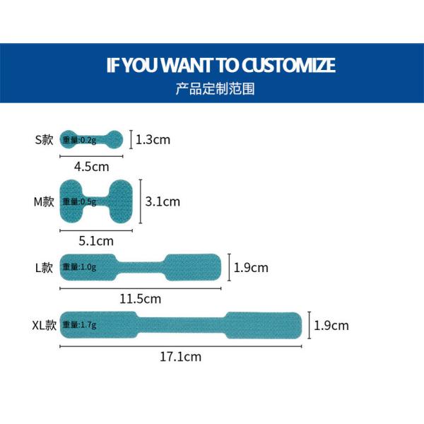 Hook and loop tape measurement demonstration