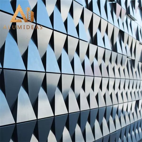 Aluminum triangle facade design