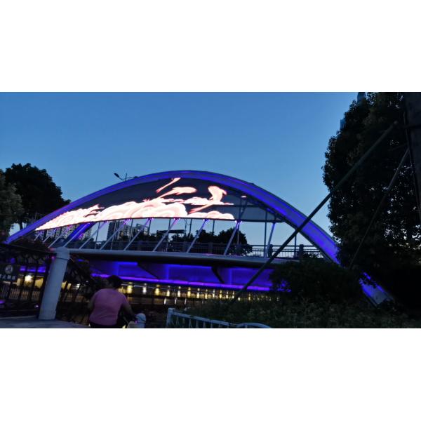 P31.25 Glass wall display screen mesh/grid/light-weight/low-energy transparent screen