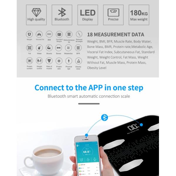 LED Display Max 180KG Electronic Digital Weighing Scale