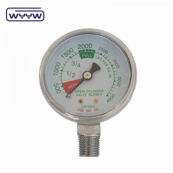 Quality 50mm Medical Oxygen Gas Cylinder Pressure Gauge 2.5% Accuracy for sale