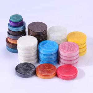 China Resin Custom Backgammon Set 30 Pieces Marble Backgammon Chips wholesale