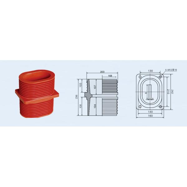 Transformer Epoxy Resin Bushing High Voltage Electrical 10KV Insert