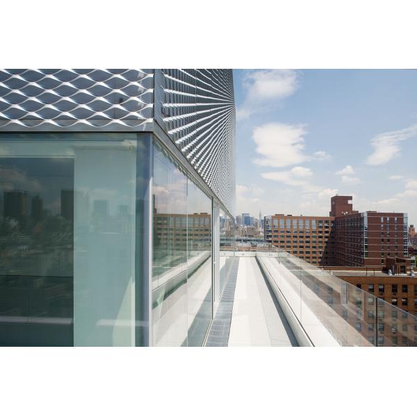 Security Walls Partition Expanded Metal Mesh, Architectural Metal Screen Facade