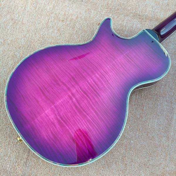 Flame Maple Top & Back Custom LP electric guitar with Abalone binding top & back