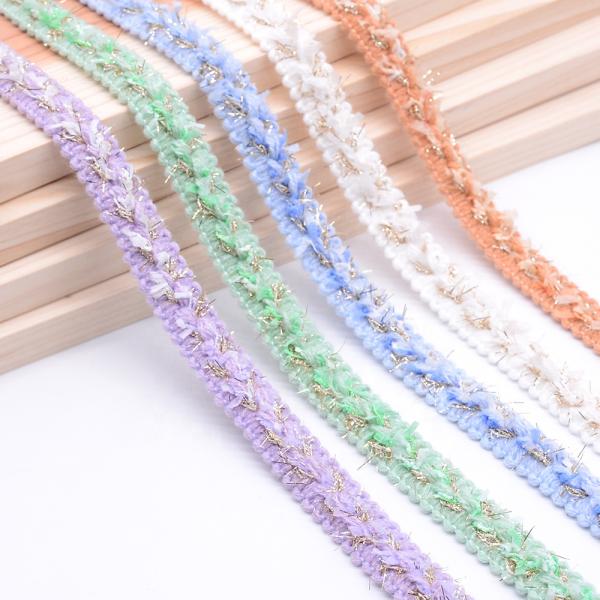 Custom Color 1.5cm Paper Material Crochet Braid Trim
