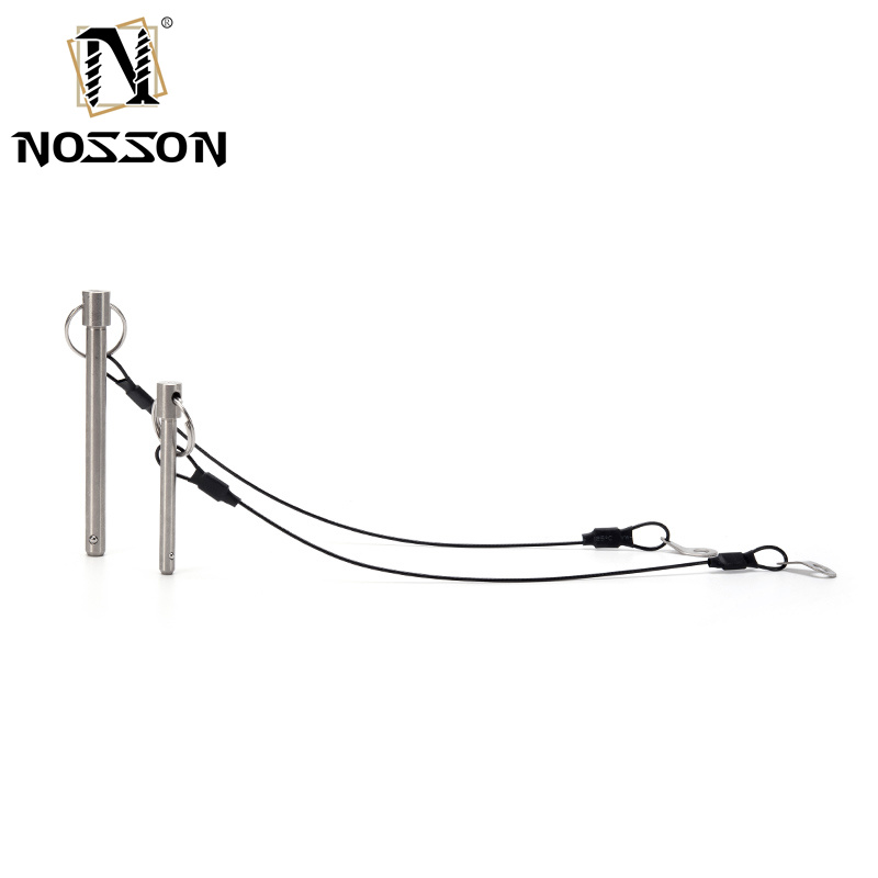 General Industry Silver Quick Reseal Plunger Pin Fastener Safety Stop Stainless Steel Ball Pin for Air Shipping Needs
