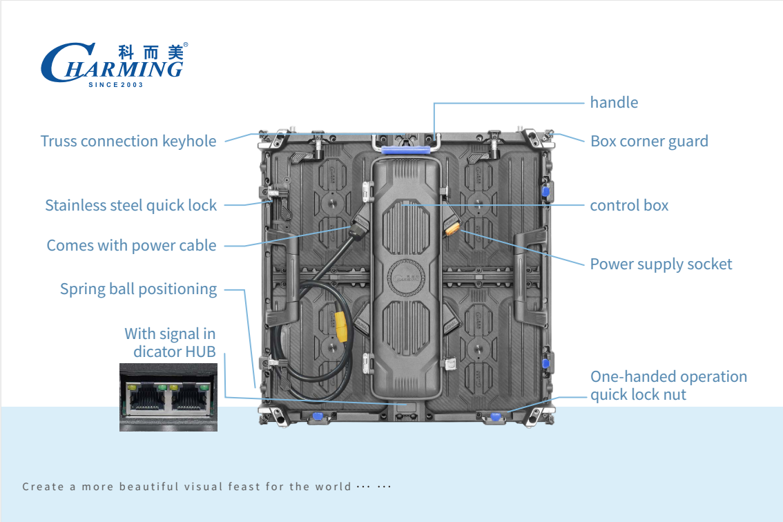 Outdoor Rental Led Screen High Resolution Waterproof Easy Installation Led Screen P2.6 P2.9 P3.91 LED Display
