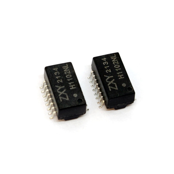 Single Port SMD PoE+ Lan Isolation Transformer 100 Base T 16 Pin Modules