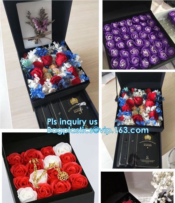 New product custom handmade small luxury wedding paper jewellery white gift box with ribbon closure,Silk Customised Pock