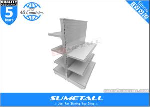 China Commercial Retail Store Display Shelves , Steel Grocery Store Display Racks Double Side on sale