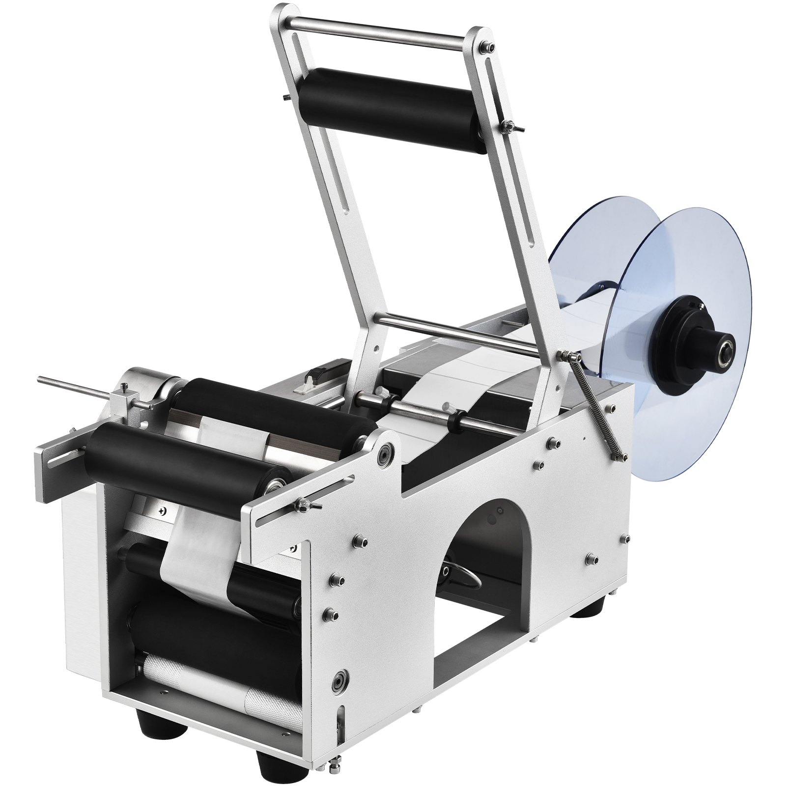 YM120 Manual Flat Labeling Machine For Cardboard Boxes / Square Bottles / Tin Cans