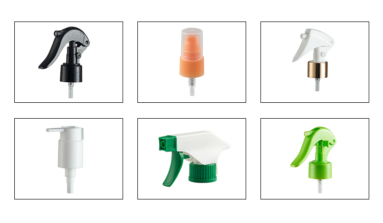 Customized Color 24/410 28/410 Reusable Plastic Mist Bottles Trigger Sprayer For Cleaning