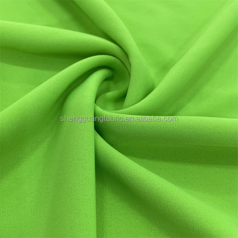 Super poly 4 way stretch shoe fabric material tricot knitted 100% polyester fabric