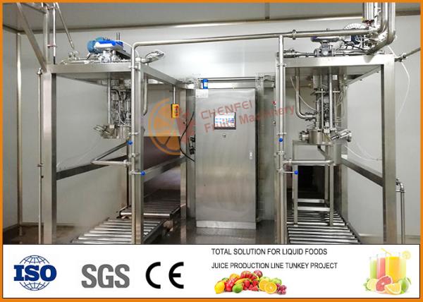 Quality SS304 Juice And Jam Double Heads Aseptic Filling Line for sale