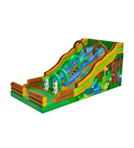 China Children Fun Park Inflatable Forest Animals Slide For Rentals wholesale