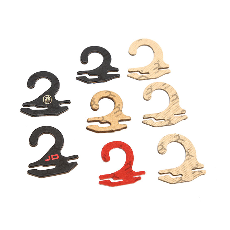 28x28mm Cardboard Hooks Paper Hanger Hooks 1.5mm Thickness For Sock Packaging