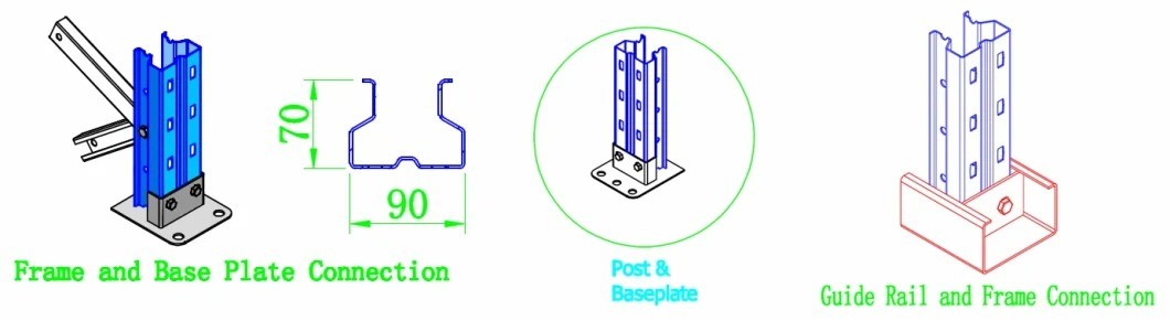 Single Deep Pallet Rack Double Deep Warehouse Pallet Rack Forklift Pick Up