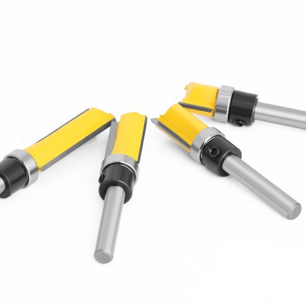 Milling Cutter 1/4 Handle Trimming Knife Shank Top Bearing Flush Trim Wood Trimmer Cutter Carpenter