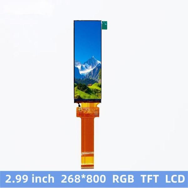 2.99 inch bar type TFT Display 268*800 Resolution 41pins RGB Interface 360cd/m²