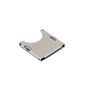 Push Type UL94V-0 Micro SD Memory Card Connectors SMT Socket 10p