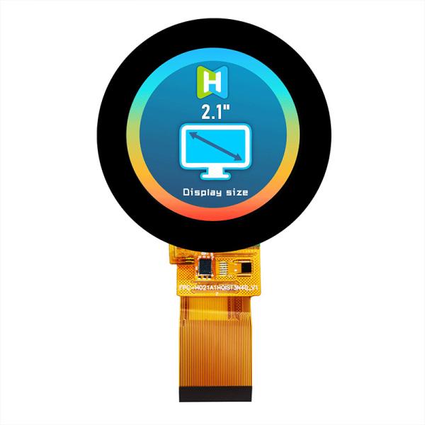2.1 Inch Round TFT LCD Display With Capacitive Touchscreen