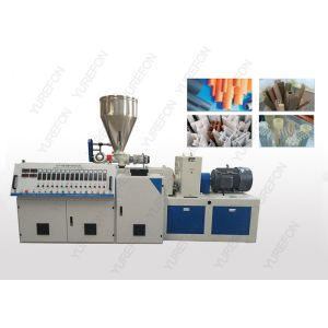 China Stable Conical Double Screw Extruder Machine With Chromium Plated Barrel wholesale