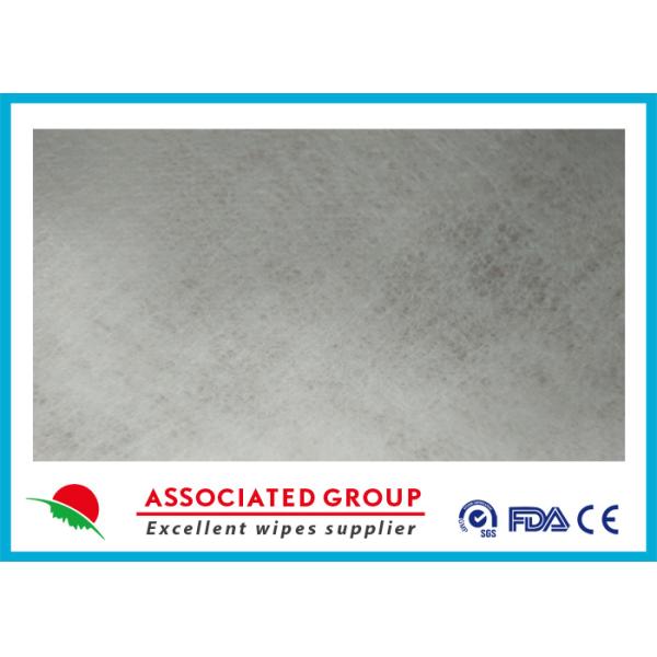 ES / Polyester Non Woven Roll , Spunlace Nonwoven Fabric Stiff Sizing Style 30~120GSM