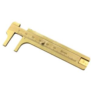 China High Quality Mini Brass Sliding Gauge Vernier Caliper Measure Measurement Tool For Pocket wholesale