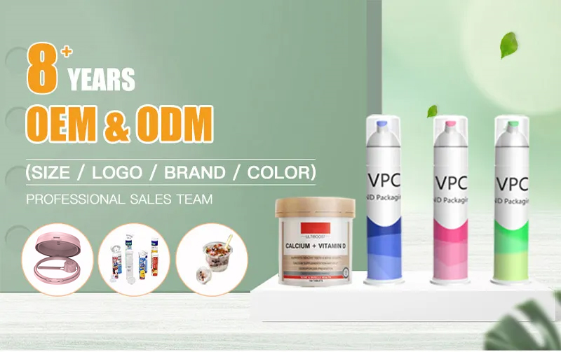Effervescent Tablet Bottles with Cap Dry Offset Printing and Easy Cleaning