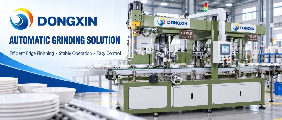 Low Noise Melamine Tableware Edge Grinding Polishing Machine