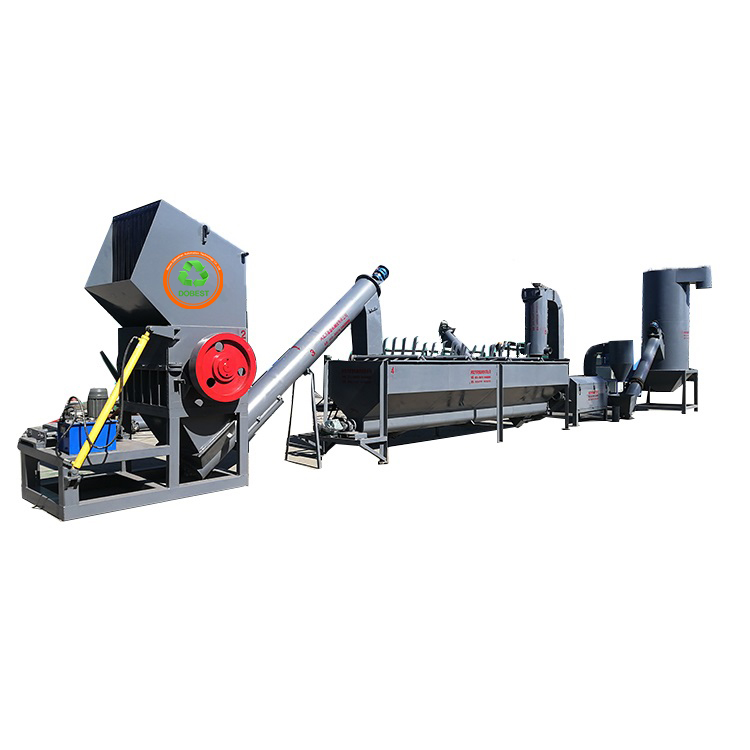 Garment Shops Waste Plastic Recycling Machine PP PE HDPE Flakes Washing Recycling Line