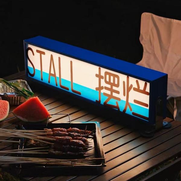 Quality Store restaurant light box billboard magnetic suction car roof signs portable rechargeable light box for sale