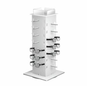 China Modern Counter Top Eyewear Display Rack / Polar White Acrylic Eyewear Display Stands wholesale
