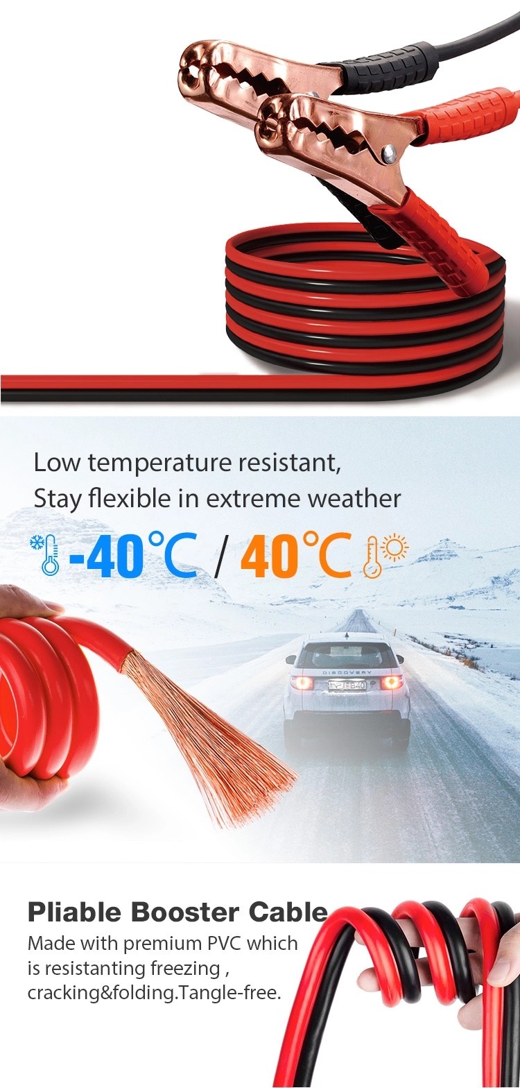 1000a heavy duty jumper booster car battery cable extender jump leads jumper cable emergency booster cables 25mm booster