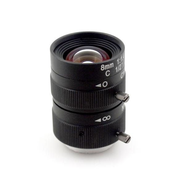 Quality 3.0 Megapixel Machine Vision Lens 1/2" Manual Fixed 8mm Focal Length High Resolution for sale