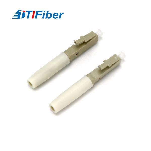 Multimode LC UPC Fiber Quick Connector Plastic Fast Connector For FTTH Solution