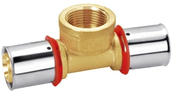 Quality Customized Machining Brass Compression Female Tee Fitting PF3010 for sale