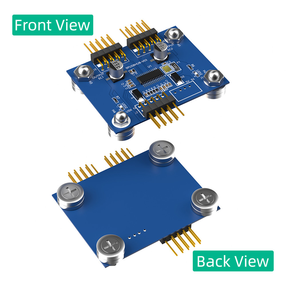 4-Port USB 2.0 Hub with Power LED and Magnetic base